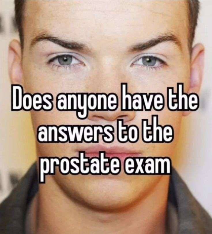 Does a anyone have the answers to the prostate exam