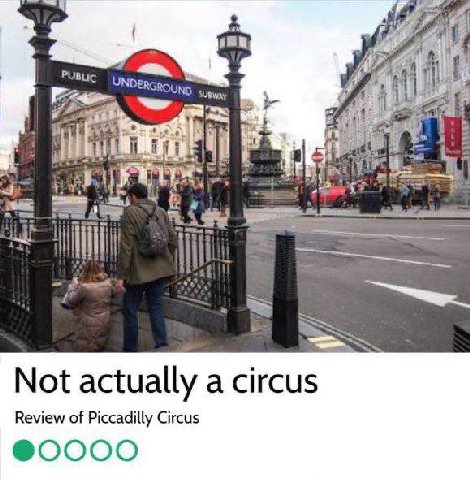 у 4 ERGROUND i Not actually a circus Review of Piccadilly Circus