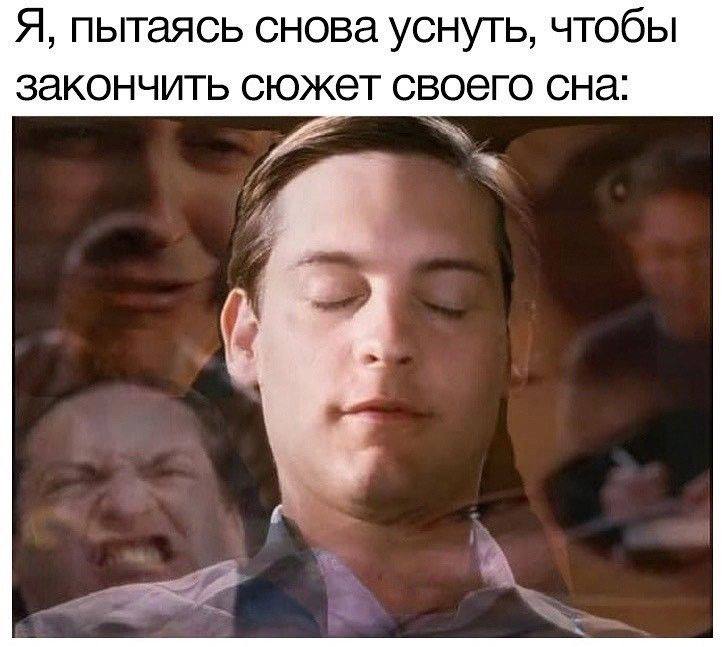 Я, пытаясь снова уснуть, чтобы закончить сюжет своего сна: