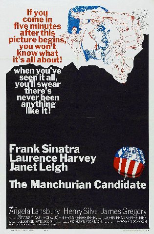 Маньчжурский кандидат (1962) 

Первая часть параноидальной трилогии Джона Франкенхеймера представляет собой совершеннейше безумное зрелище - политический триллер, снятый будто агитационная пропаганда