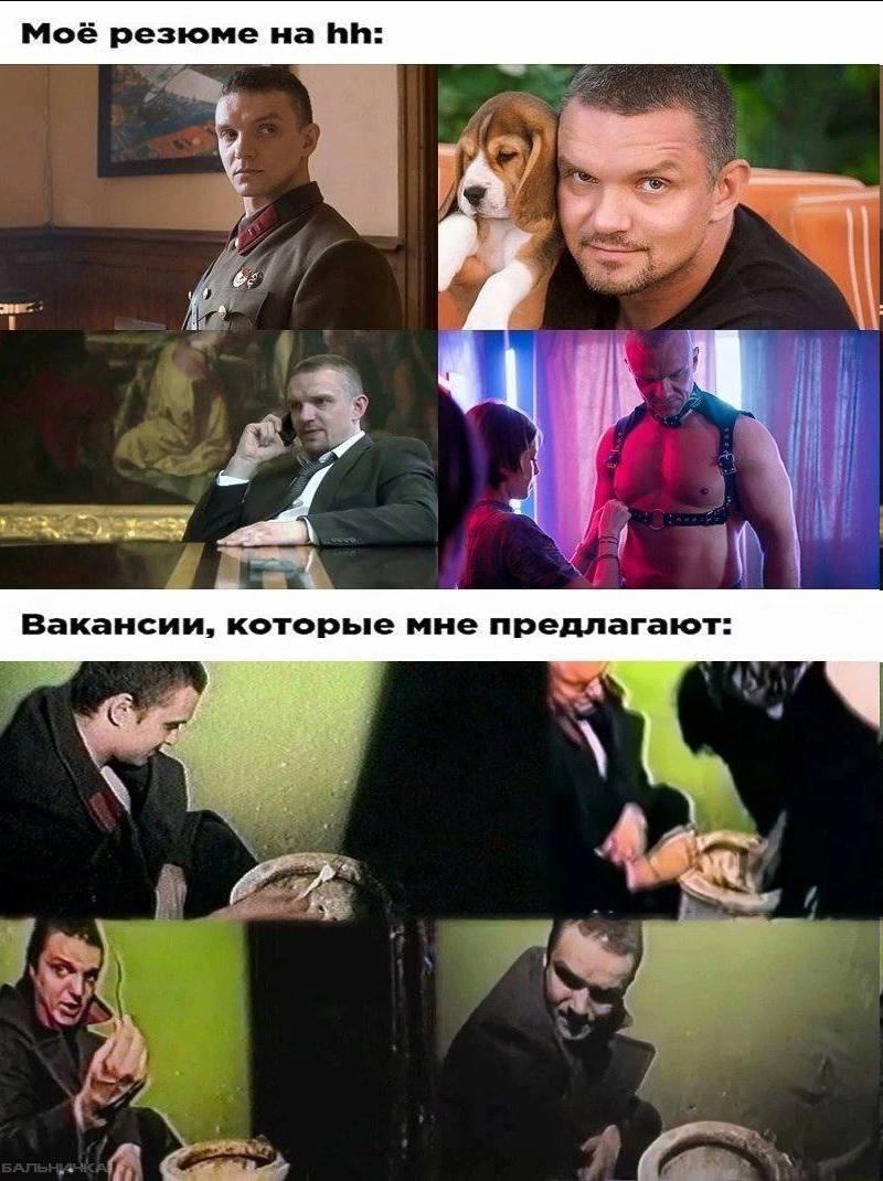 Моё резюме на А 4 Вакансии, которые мне предлагают: 5.