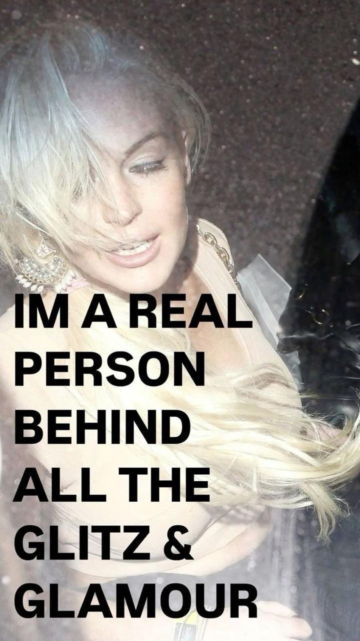 A REAL PERSON BEHIND ALL THE GLAMOUR