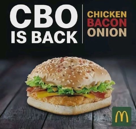 С В О CHICKEN IS BACK ONION