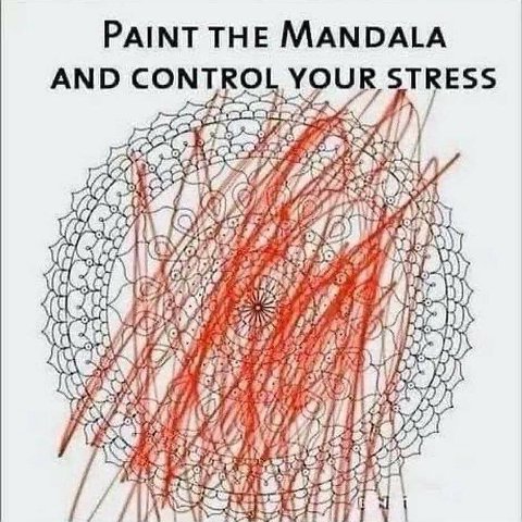 PAINT THE MANDALA AND CONTROL STRESS И’)