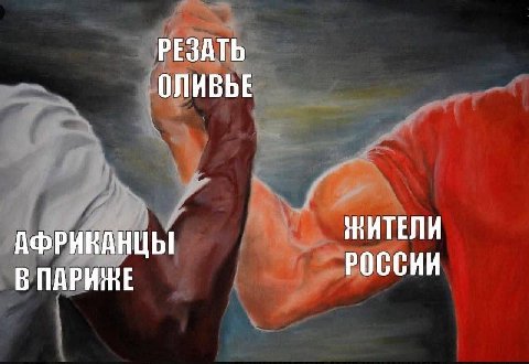 РЕЗАТЬ ОЛИВЬЕ ЖИТЕЛИ АФРИВАНЦЫ РОССИИ В ПАРИЖЕ