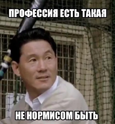 ПРОФЕССИЯ ЕСТЬ ТАКАЯ НЕНОРМИСОМ БЫТЬ