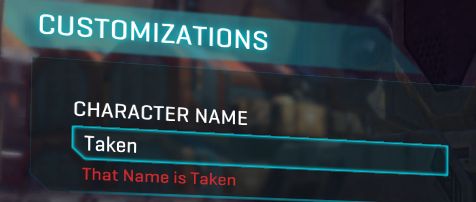 CHARACTER NAME That Мате is Taken