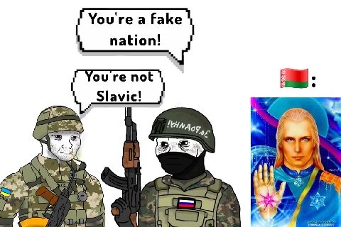 You а fake nation! not Slavic! A