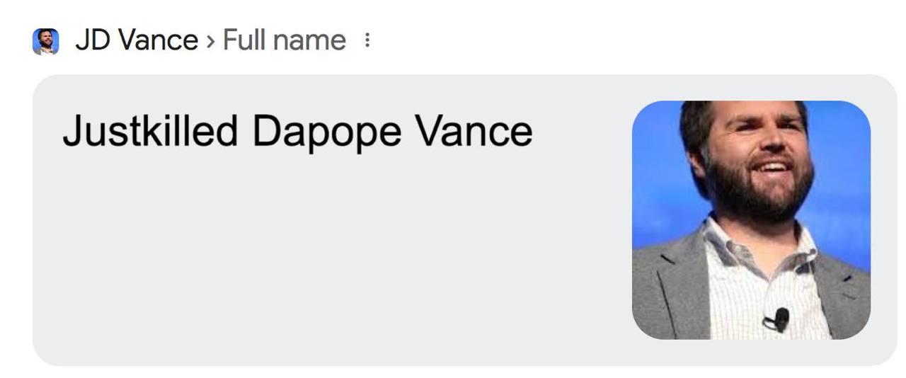 Vance Full name Justkilled Dapope Vance