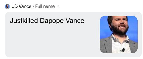 Vance Full name Justkilled Dapope Vance