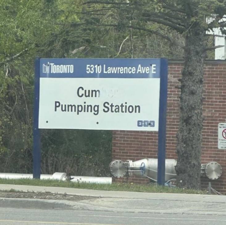 a TORONTO 5310 Lawrence Аме Сит Pumping Statio