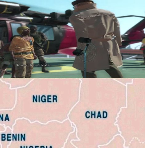 liked kids. NIGER CHAD BENIN A