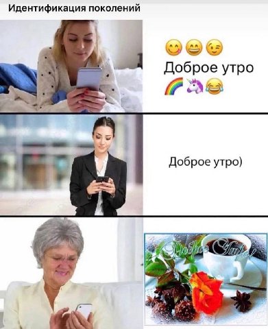 Идентификация поколений Доброе утро Доброе утро)