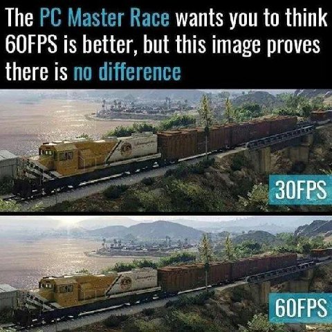 The Master Race wants you to think is better, but this image proves there is no difference