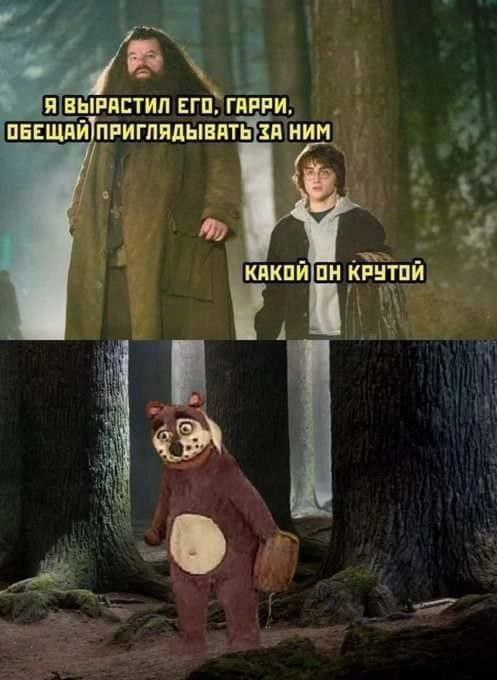 Я ВЫРАСТИЛ ЕГО, ГАРРИ, ПБЕЩАЙ'ПРИГЛЯДЫВАТЬ НИМ и КАКОЙ ОН КРУТОЙ