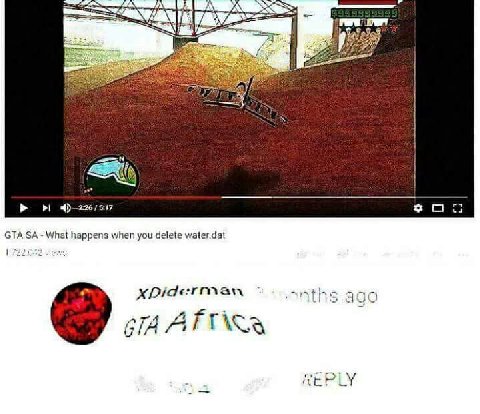 за GTA What happens when you delete water.dat 1 2 man sAths GTA REPLY