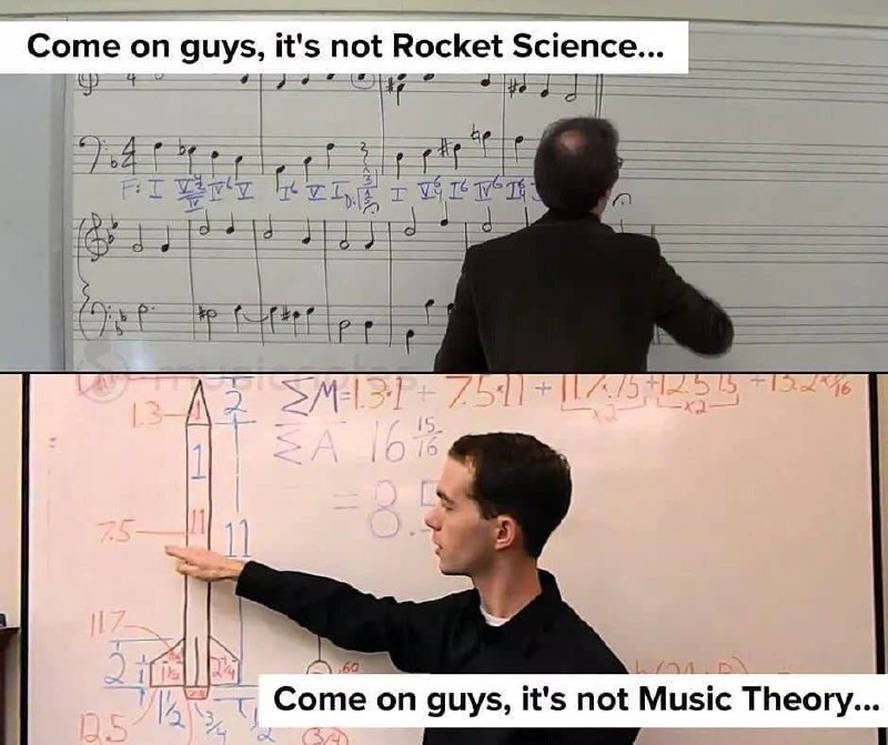 Соте guys, it's Rocket Science... 16 4 {kad Come on guys, it's not Music Theory...