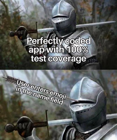 Perfectly coded арр with" 00% test coverage in the Me
