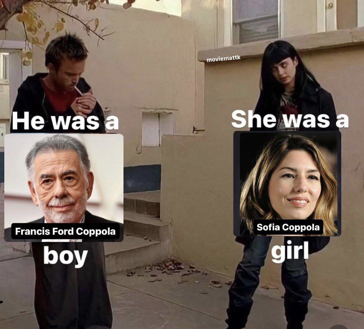 ‚Не мгаз а She was а Francis Ford Coppola Sofia Coppola boy girl