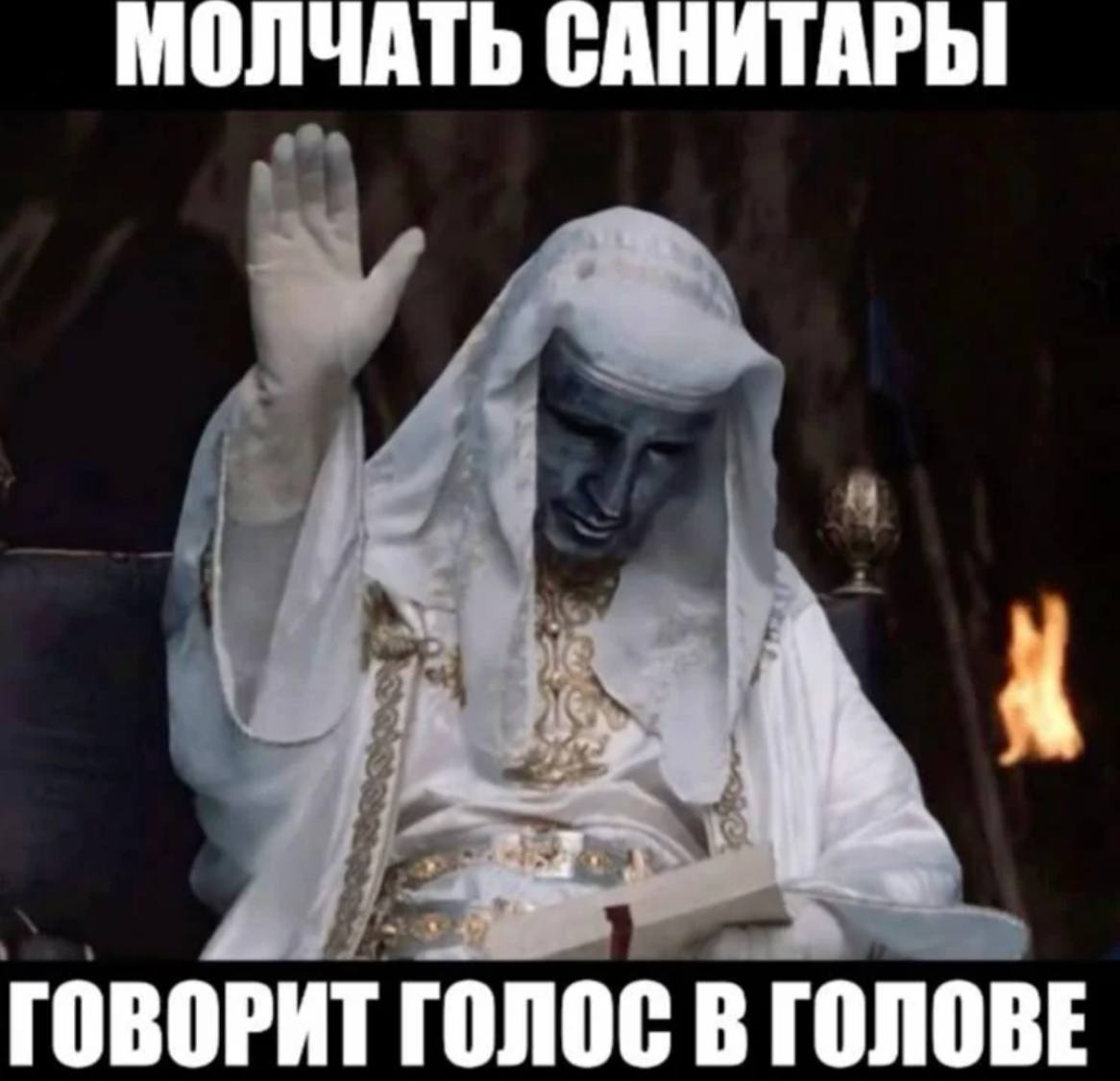 МОЛЧАТЬ САНИТАРЫ ГОВОРИТ ГОЛОС В ГОЛОВЕ