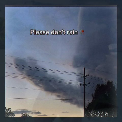 Please don't rain