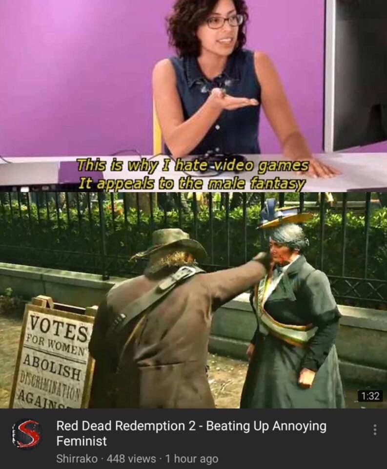 4 Red Dead Redemption 2 Beating Up Annoying Feminist