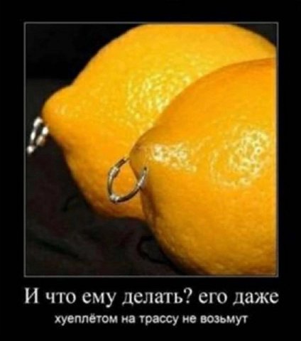 И что ему делать? его даже хуеплётом на трассу не возьмут