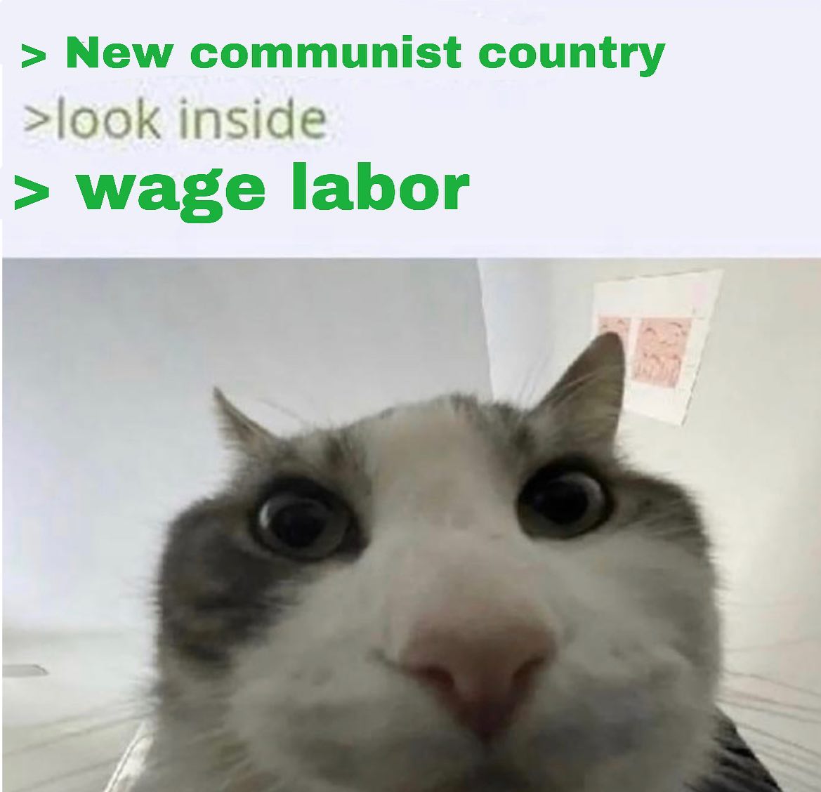 New communist country inside wage labor