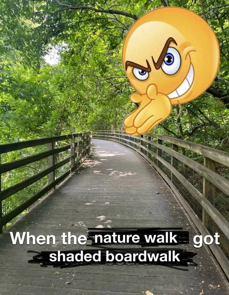 7 a В When the nature walk got boardwalk