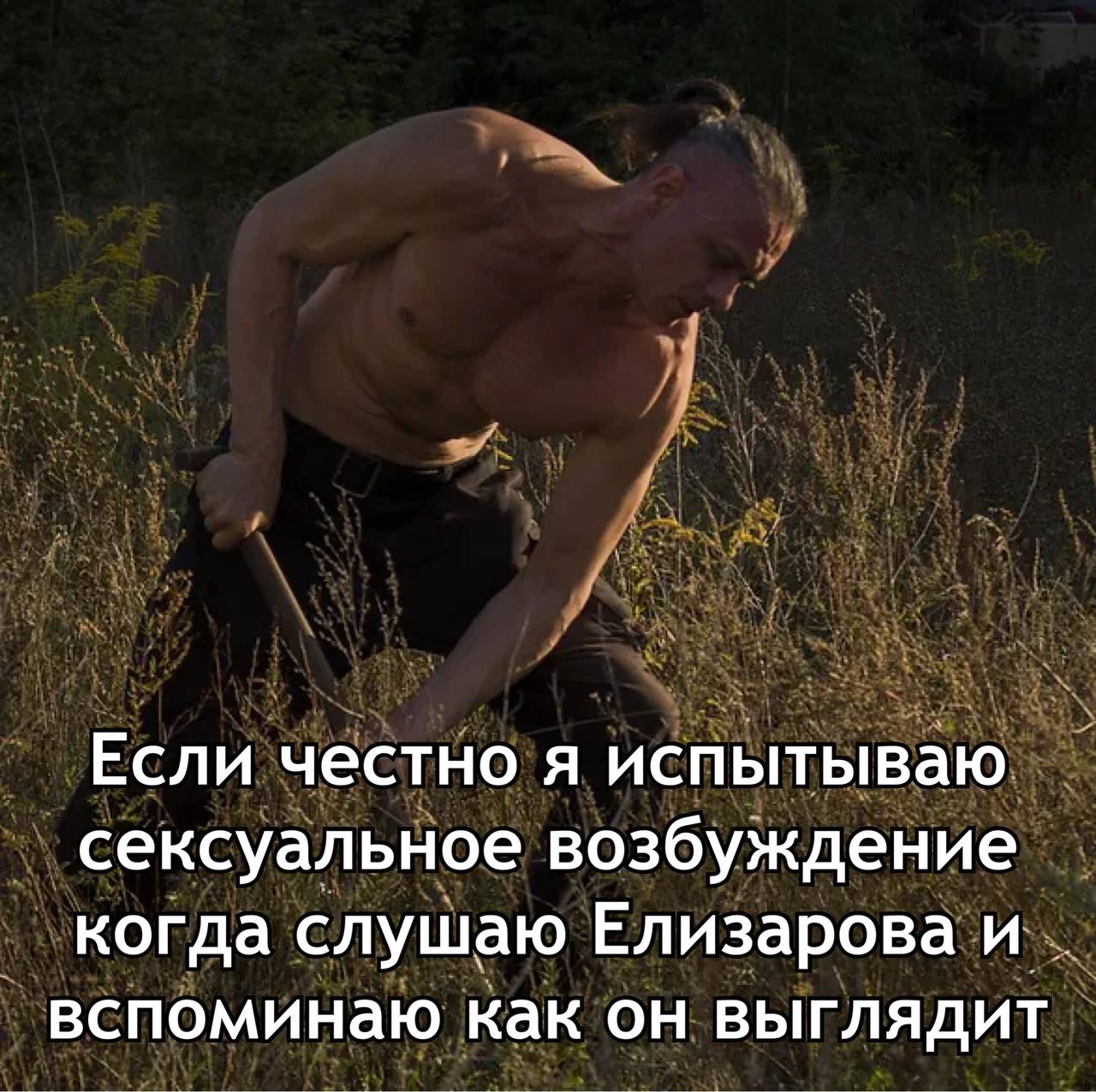 Если честно я испытываю сексуальное возбуждение когда слушаю Елизарова и вспоминаю как он выглядит