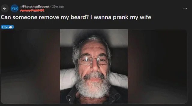 ago Can someone remove my beard? wanna prank my wife