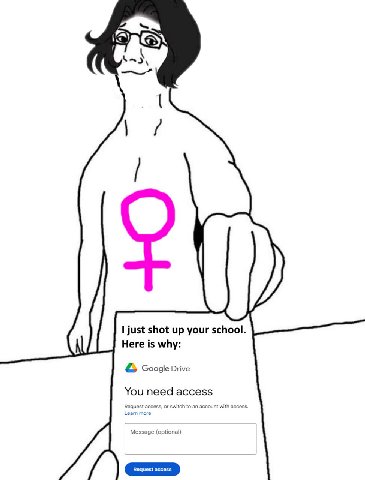 just shot up your school. Here is why: б Google Drive You need access Request access, or switch to an account with access Learn more Message (optional)