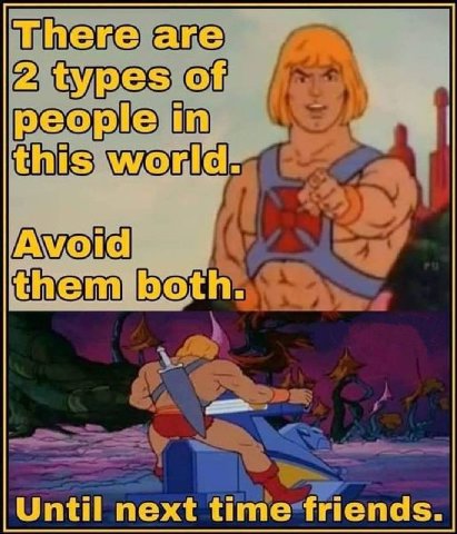 There are 2 types of people in this world. themrboth. Until next time friends.
