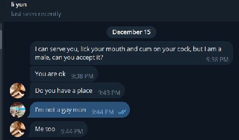 December 15 сап serve you, lick your mouth and сит on your cock, butl ата male, can you accept it? You are A you have а place nota вау пап too