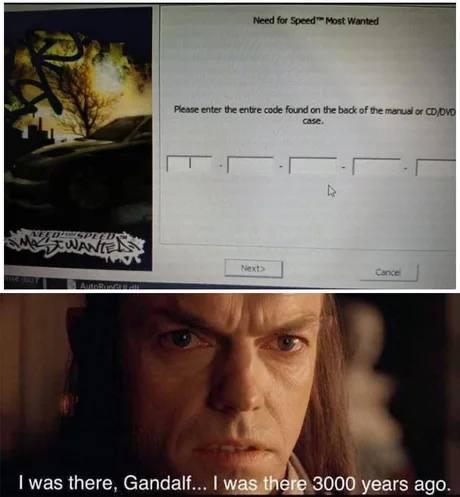 Need for 5реед”" Most Wanted Please enter the entre code found on the back of the manual or 7 2. was there, Gandalf... was 2.3000 years ago.
