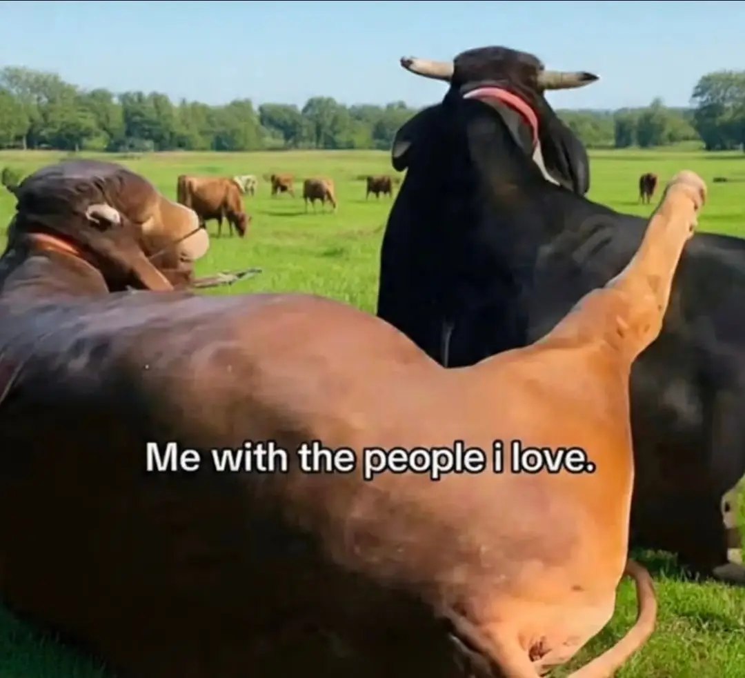 with the people love.