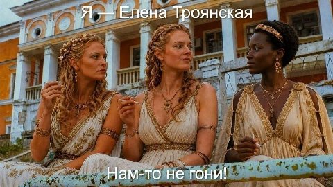 Я Елена Троянская Нам-то не гони!