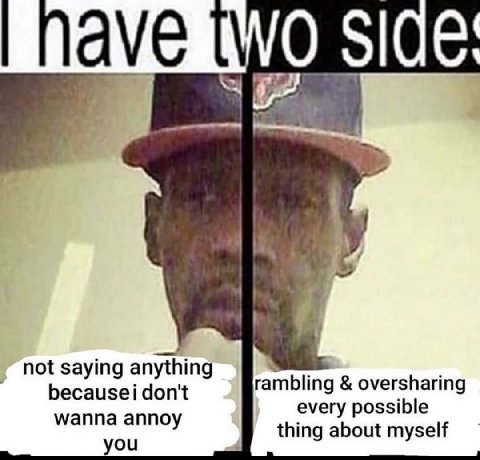 пауе not saying anything becausei don't rambling oversharing every possible wanna annoy thing about myself you