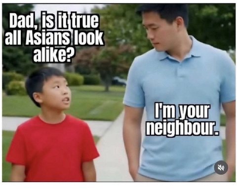 all Asians look alike? your