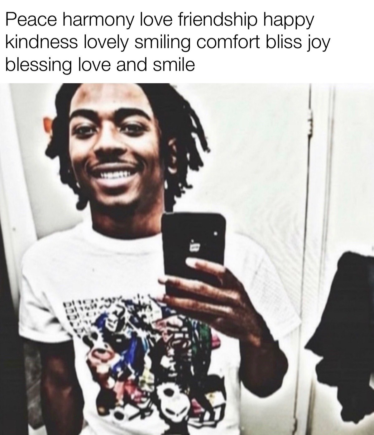 Peace harmony love friendship happy kindness lovely smiling comfort bliss joy blessing love and smile