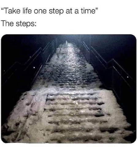 “Take life one step at a time” The steps: 3