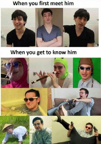 When you first meet him When you get to know him