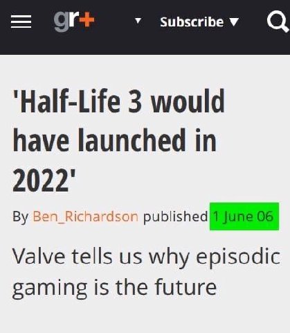 У Subscribe у а 3 would have launched in 2022' Ben_Richardson Valve tells why episodic gaming is the future