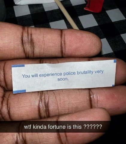 You will experience police rutality very oon. wtf kinda fortune 1$ this