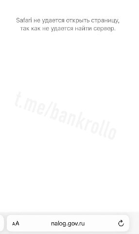 В России упала налоговая, сайт ФНС не открывается. @bankrollo