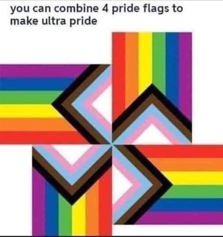 you can combine 4 pride flags to make ultra pride