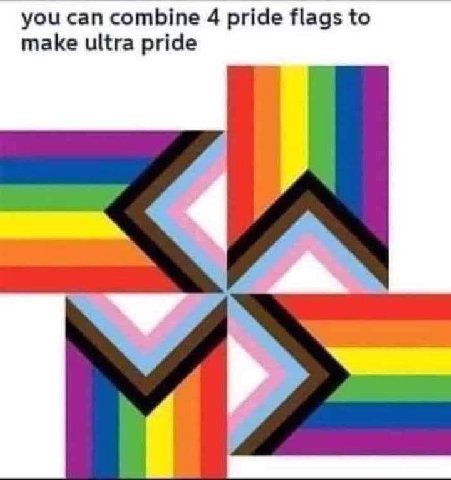 you can combine 4 pride flags to make ultra pride