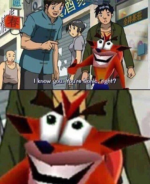 I know you. You're Sonic, у 3