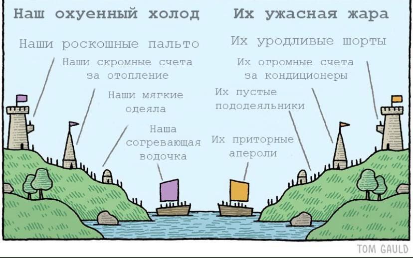 Наш охуенный холод ужасная жара Наши роскошные пальто уродливые шорты Наши скромные счета огромные счета за отопление за кондиционеры Наши мягкие пустые одеяла пододеяльники Наша согревающая приторные
