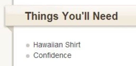 Things You'll Need Shirt Confidence